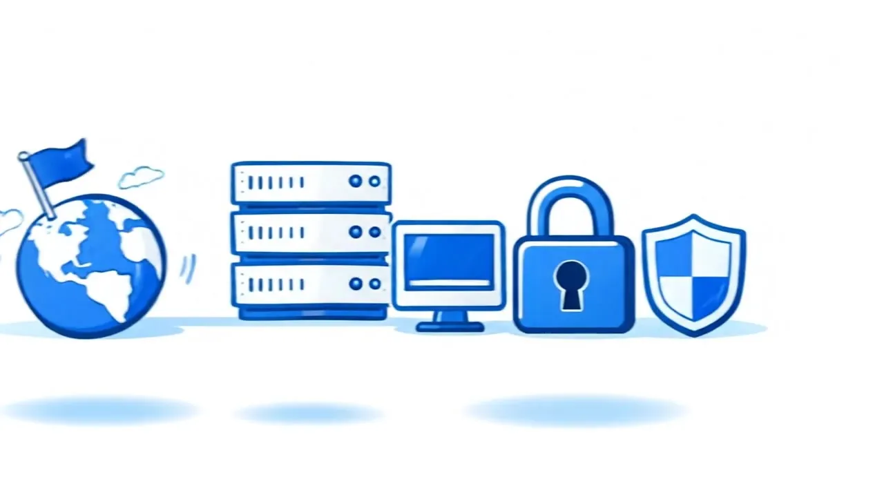 Website content editing and management illustration